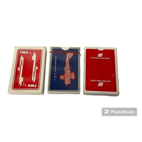 Vintage Airline Playing Cards New Sealed TWA United American‎ - Picture 2 of 9